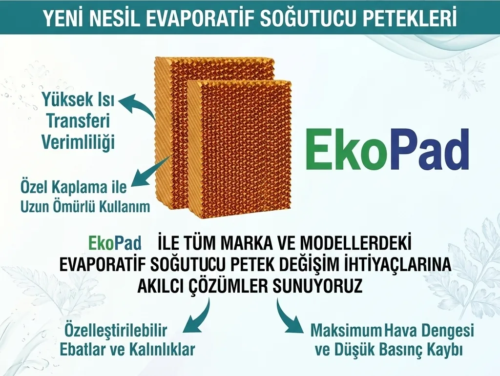 Evaporatif Soğutucu Petek | Selülozik Soğutma Pedi - Ekoair - Görsel 2