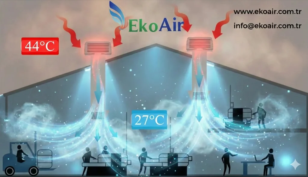 Evaporatif soğutma sistemi çalışma prensibi - EkoAir